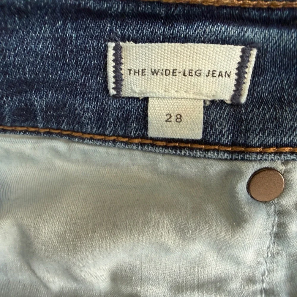 Madewell The Wide-Leg Jean in Super Stretch Denim Size 28 - Picture 11 of 12